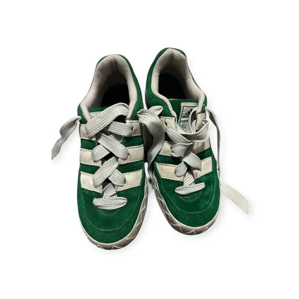 Vintage‎ 1996 Adidas Adimatic Sneakers – Japan Exclusive, Green Suede, Sz 6.5US
